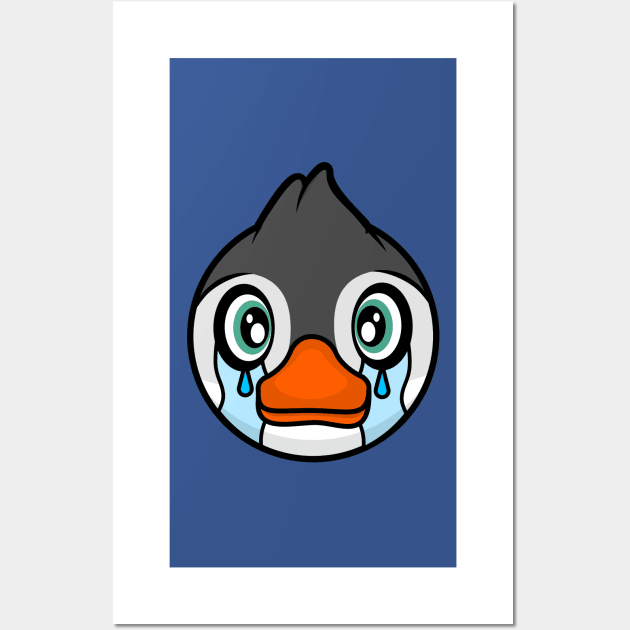 Crying Penguin Mersey Wall Art by MOULE